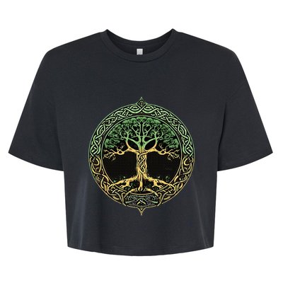 Tree Of Life Yggdrasil Bella+Canvas Jersey Crop Tee