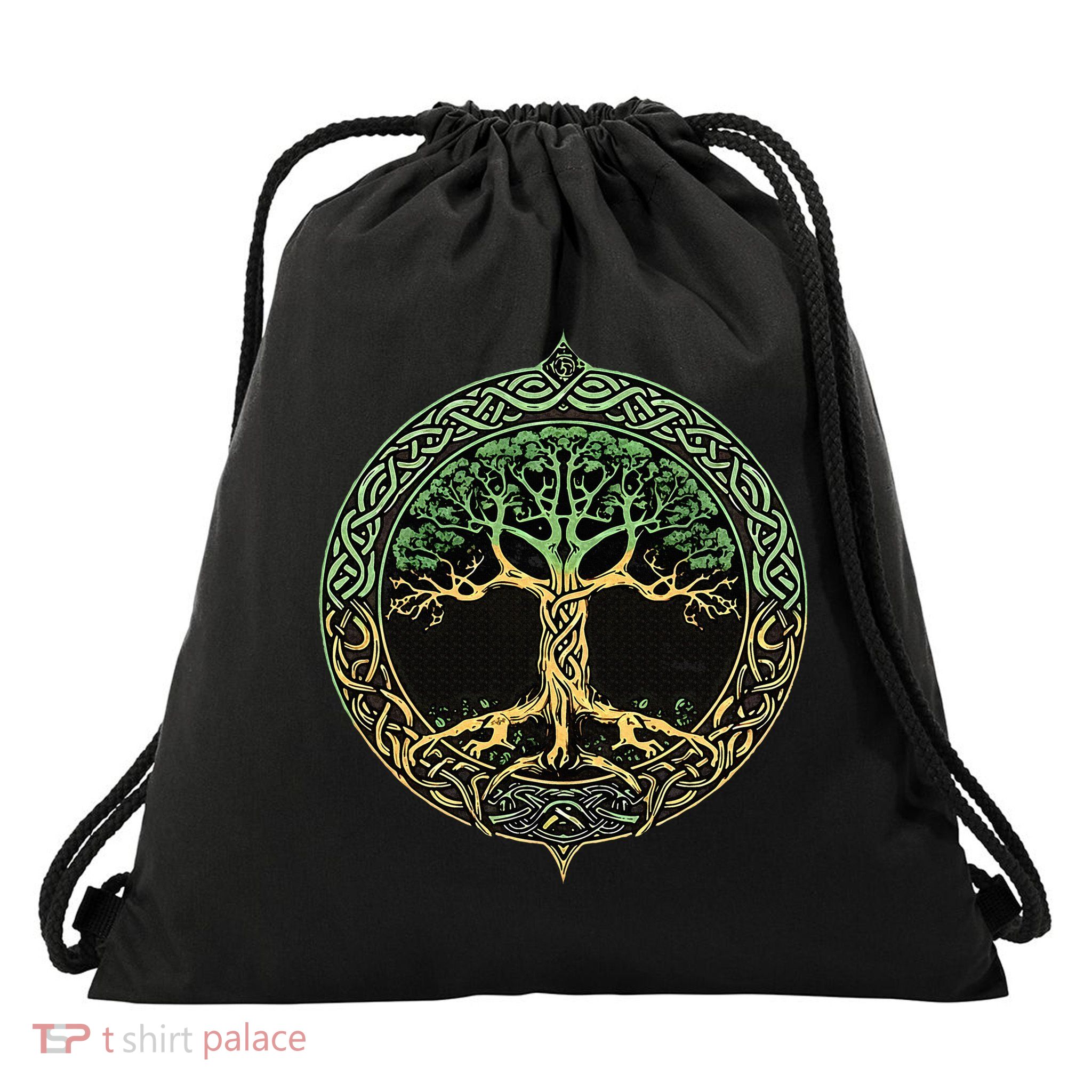 Tree Of Life Yggdrasil Drawstring Bag