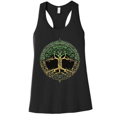 Tree Of Life Yggdrasil Women's Racerback Tank