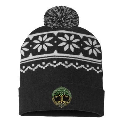 Tree Of Life Yggdrasil USA-Made Snowflake Beanie