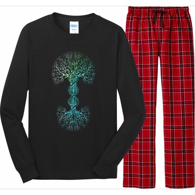 Tree Of Life DNA Science Genetics Earth Day Genealogy Cute Long Sleeve Pajama Set