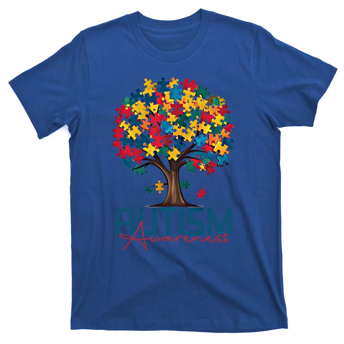 Tree Of Life Autism Awareness Month Funny Asd Supporter Gift T-Shirt