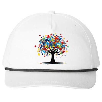 Tree Of Life Autism Awareness Day Autistic Gift Snapback Five-Panel Rope Hat