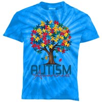 Tree Of Life Autism Awareness Month Funny Asd Supporter Gift Kids Tie-Dye T-Shirt