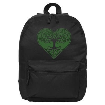 Tree Of Life Heart Nature 16 in Basic Backpack