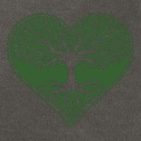 Tree Of Life Heart Nature Cotton Canvas Backpack