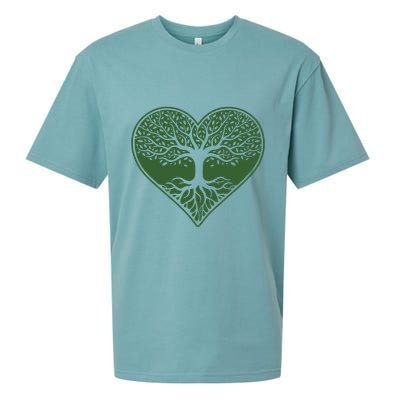 Tree Of Life Heart Nature Sueded Cloud Jersey T-Shirt