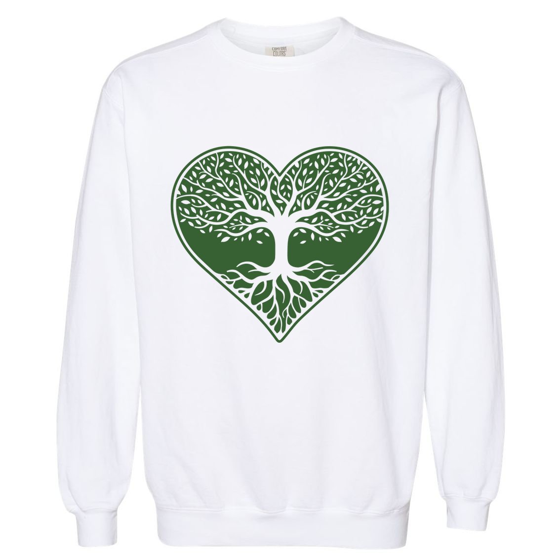 Tree Of Life Heart Nature Garment-Dyed Sweatshirt