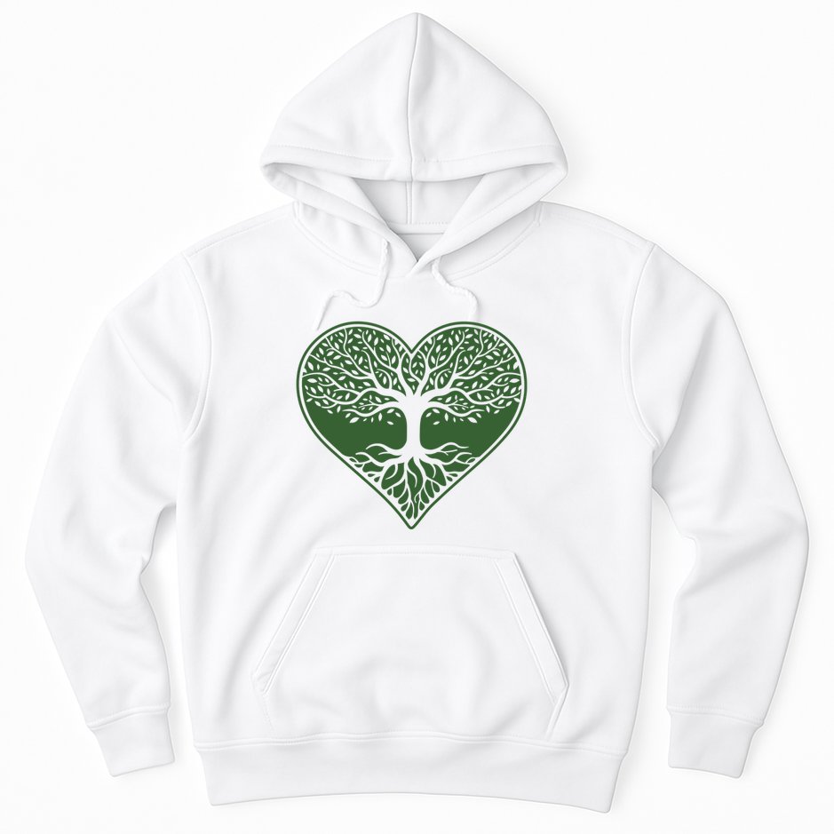 Tree Of Life Heart Nature Hoodie