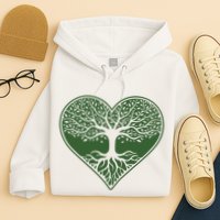 Tree Of Life Heart Nature Hoodie