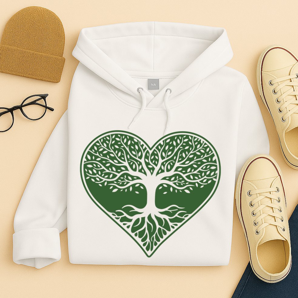 Tree Of Life Heart Nature Hoodie