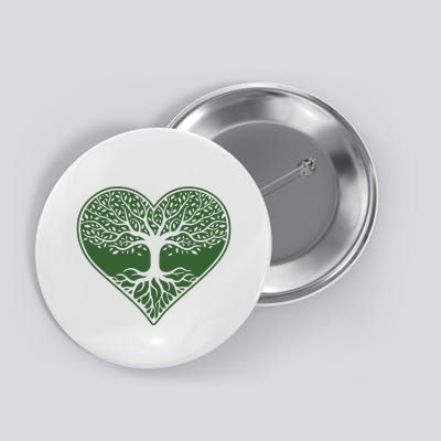 Tree Of Life Heart Nature Button