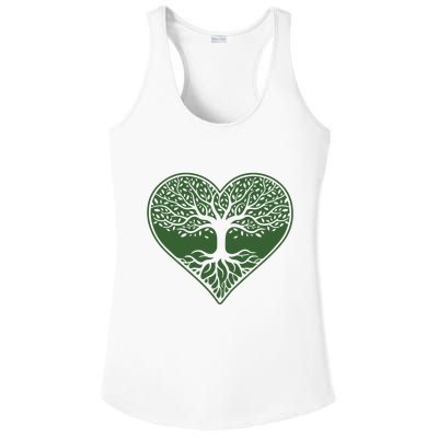 Tree Of Life Heart Nature Ladies PosiCharge Competitor Racerback Tank