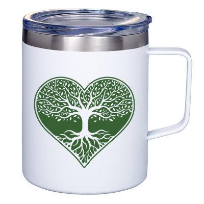 Tree Of Life Heart Nature 12oz Stainless Steel Coffee Mug