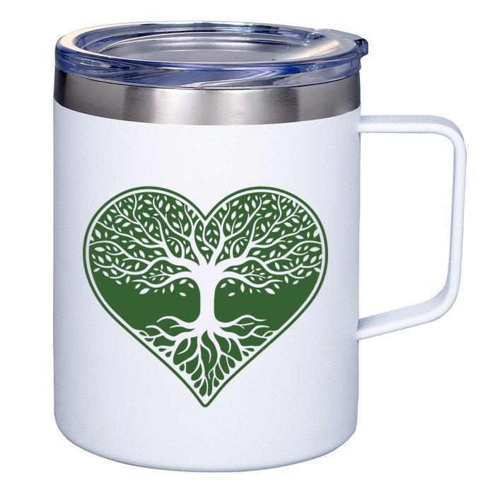 Tree Of Life Heart Nature 12oz Stainless Steel Coffee Mug