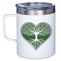 Tree Of Life Heart Nature 12oz Stainless Steel Coffee Mug