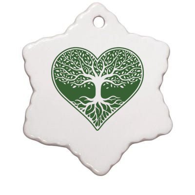 Tree Of Life Heart Nature Ceramic Star Ornament