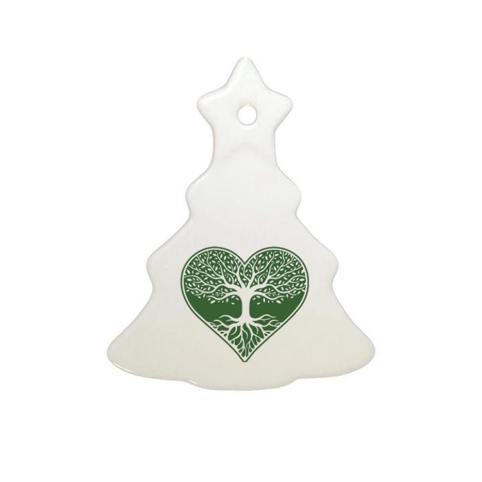 Tree Of Life Heart Nature Ceramic Tree Ornament