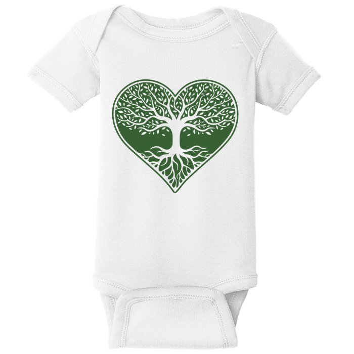 Tree Of Life Heart Nature Baby Bodysuit