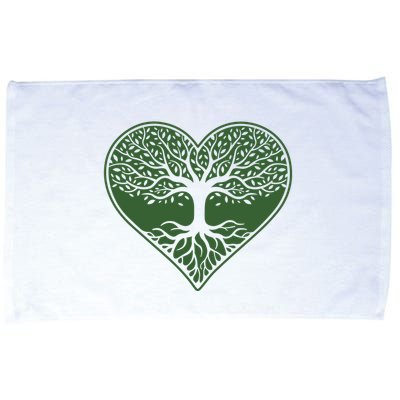 Tree Of Life Heart Nature Microfiber Hand Towel