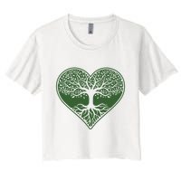 Tree Of Life Heart Nature Crop Top