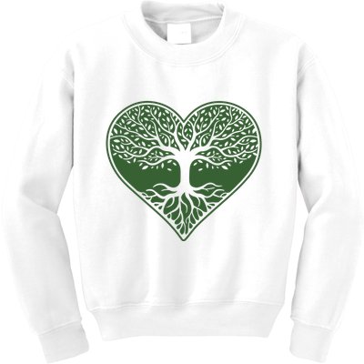 Tree Of Life Heart Nature Kids Sweatshirt