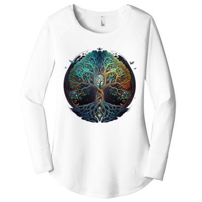 Tree Of Life Gift The Tree Of Life Meditation Women's Perfect Tri Tunic Long Sleeve Shirt