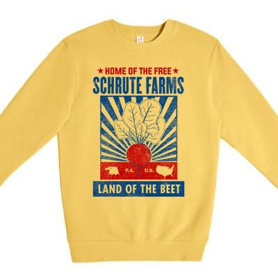 The Office Land Of The Free Home Of The Beet Gift Premium Crewneck Sweatshirt