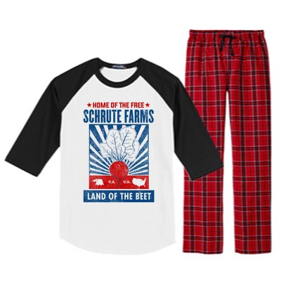 The Office Land Of The Free Home Of The Beet Gift Raglan Sleeve Pajama Set