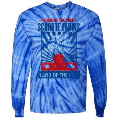 The Office Land Of The Free Home Of The Beet Gift Tie-Dye Long Sleeve Shirt