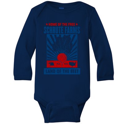 The Office Land Of The Free Home Of The Beet Gift Baby Long Sleeve Bodysuit