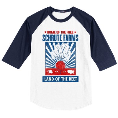 The Office Land Of The Free Home Of The Beet Gift Baseball Sleeve Shirt