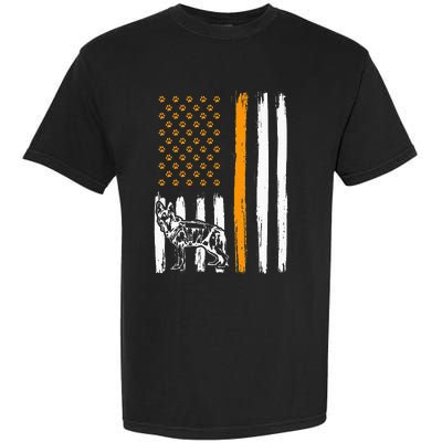 Thin Orange Line Dog Handler SAR K9 Search And Rescue Garment-Dyed Heavyweight T-Shirt