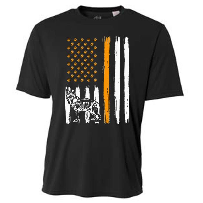 Thin Orange Line Dog Handler SAR K9 Search And Rescue Cooling Performance Crew T-Shirt