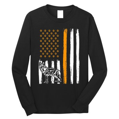 Thin Orange Line Dog Handler SAR K9 Search And Rescue Long Sleeve Shirt