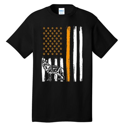 Thin Orange Line Dog Handler SAR K9 Search And Rescue Tall T-Shirt