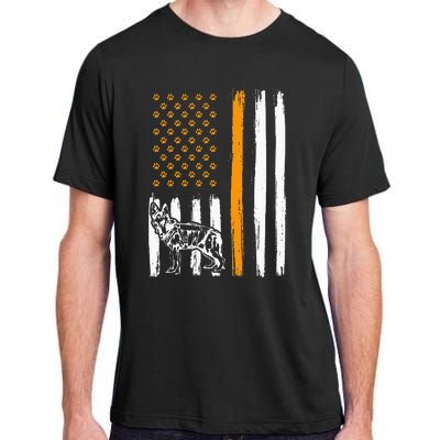 Thin Orange Line Dog Handler SAR K9 Search And Rescue Adult ChromaSoft Performance T-Shirt