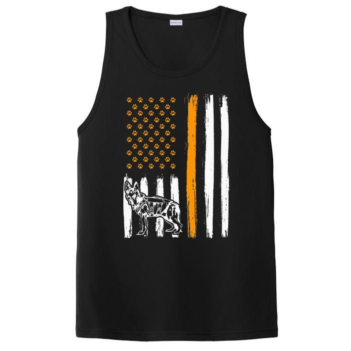 Thin Orange Line Dog Handler SAR K9 Search And Rescue PosiCharge Competitor Tank