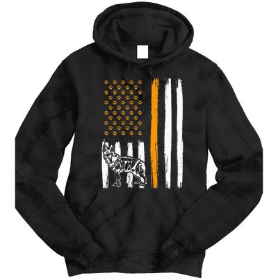 Thin Orange Line Dog Handler SAR K9 Search And Rescue Tie Dye Hoodie