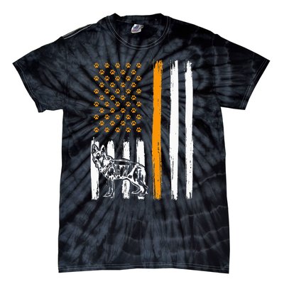 Thin Orange Line Dog Handler SAR K9 Search And Rescue Tie-Dye T-Shirt