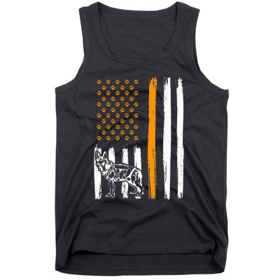 Thin Orange Line Dog Handler SAR K9 Search And Rescue Tank Top