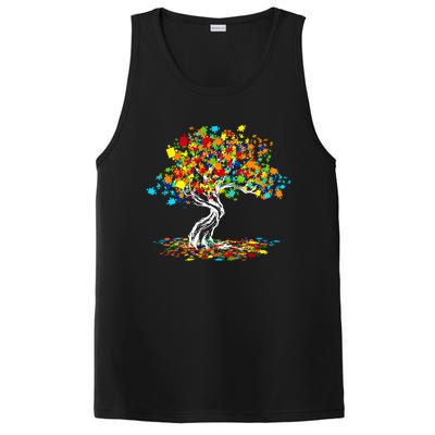 Tree Of Life Autism Awareness Month Funny Asd Supporter Cute Gift PosiCharge Competitor Tank