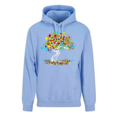 Tree Of Life Autism Awareness Month Funny Asd Supporter Cute Gift Unisex Surf Hoodie