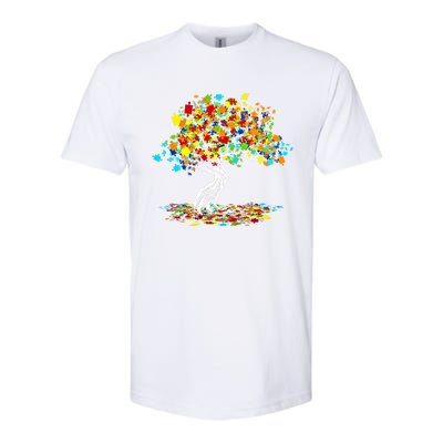 Tree Of Life Autism Awareness Month Funny Asd Supporter Cute Gift Softstyle® CVC T-Shirt