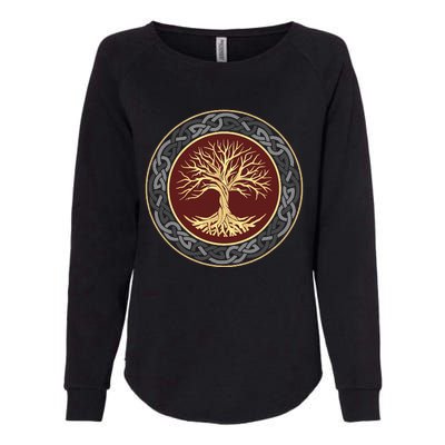 Tree Of Life Viking Celtic Tree Of Life Nordic Design Womens California Wash Sweatshirt