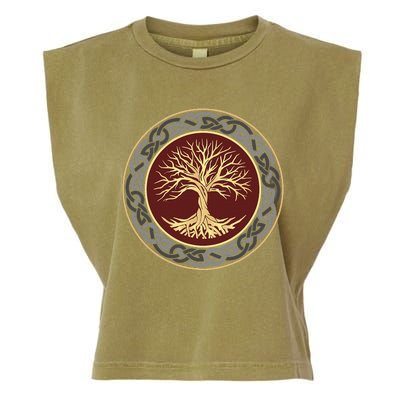 Tree Of Life Viking Celtic Tree Of Life Nordic Design Garment-Dyed Women's Muscle Tee