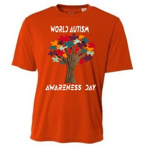 Tree Of Life Autism Awareness Month Funny Asd Supporter Gift Cooling Performance Crew T-Shirt