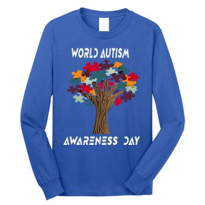 Tree Of Life Autism Awareness Month Funny Asd Supporter Gift Long Sleeve Shirt