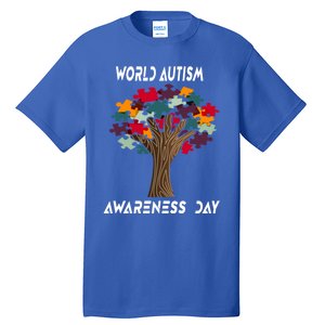 Tree Of Life Autism Awareness Month Funny Asd Supporter Gift Tall T-Shirt