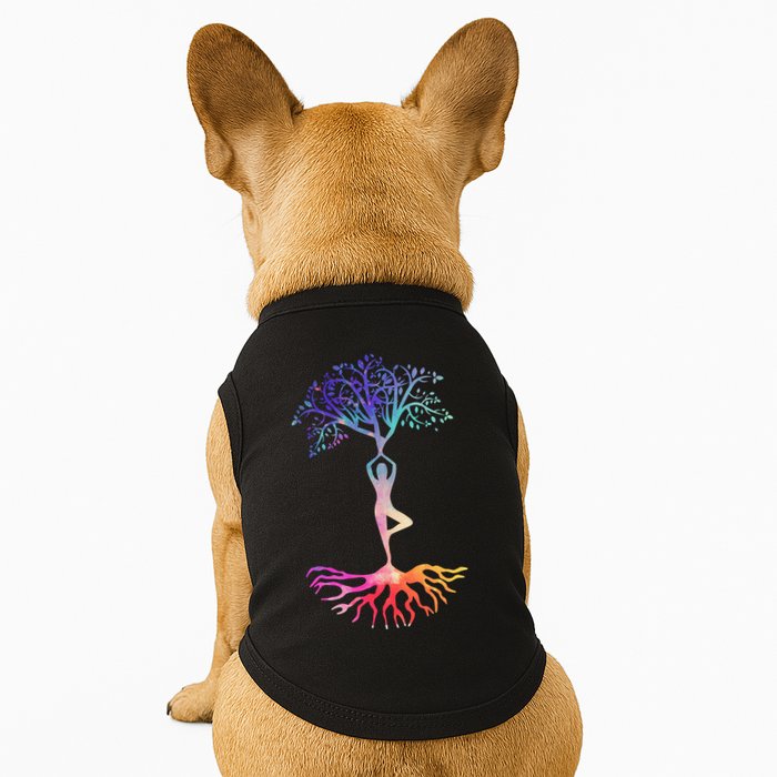 Tree Of Life With Colorful Yoga Doggie Tank
